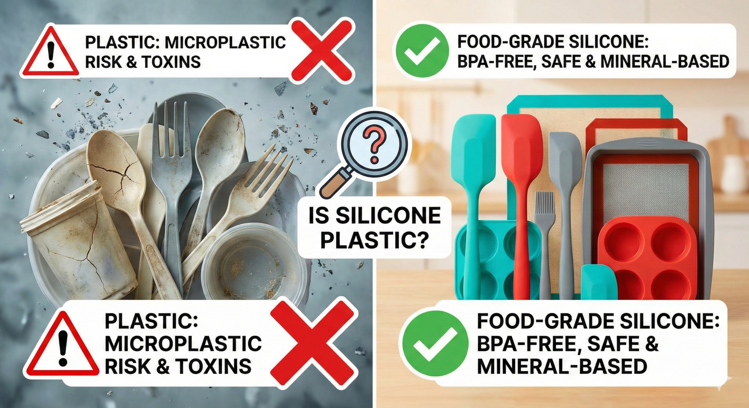 Is Silicone Plastic? The Truth About Microplastics in Kitchenware
