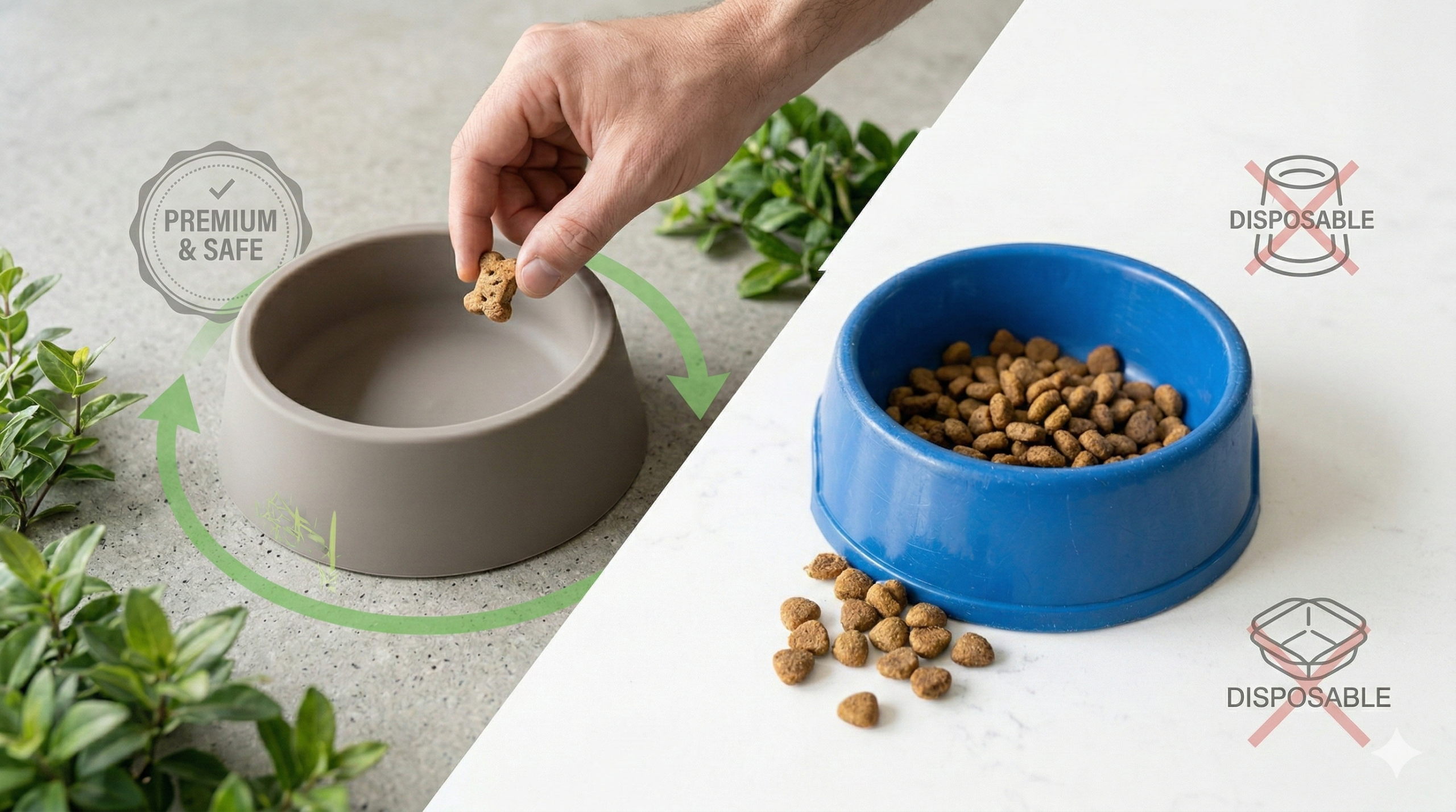 How to Source Silicone vs Plastic Pet Bowls？