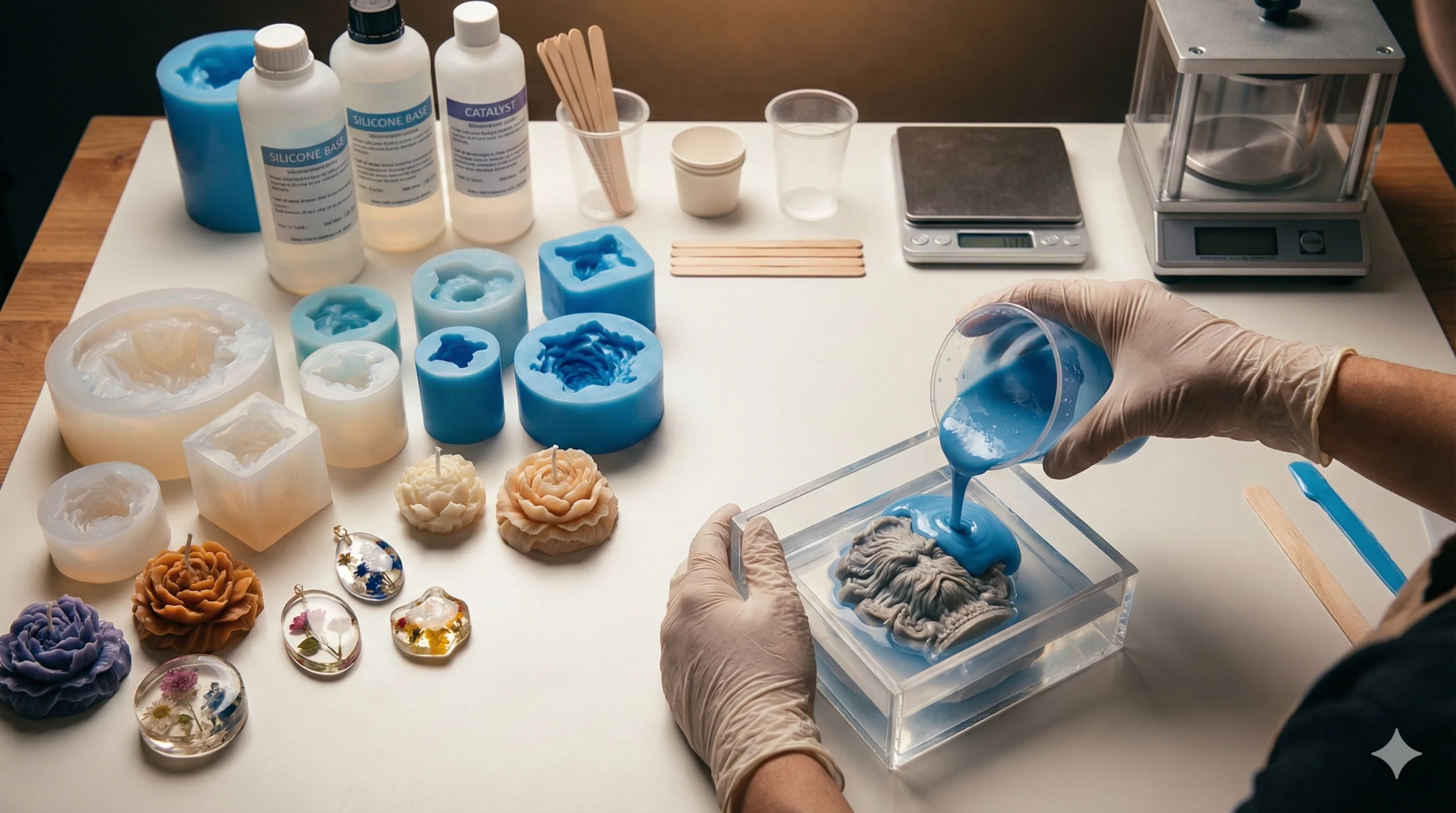 How To Make Silicone Molds For Resin Casting & Candle | Easy Ways On Silicone Mold Making DIY