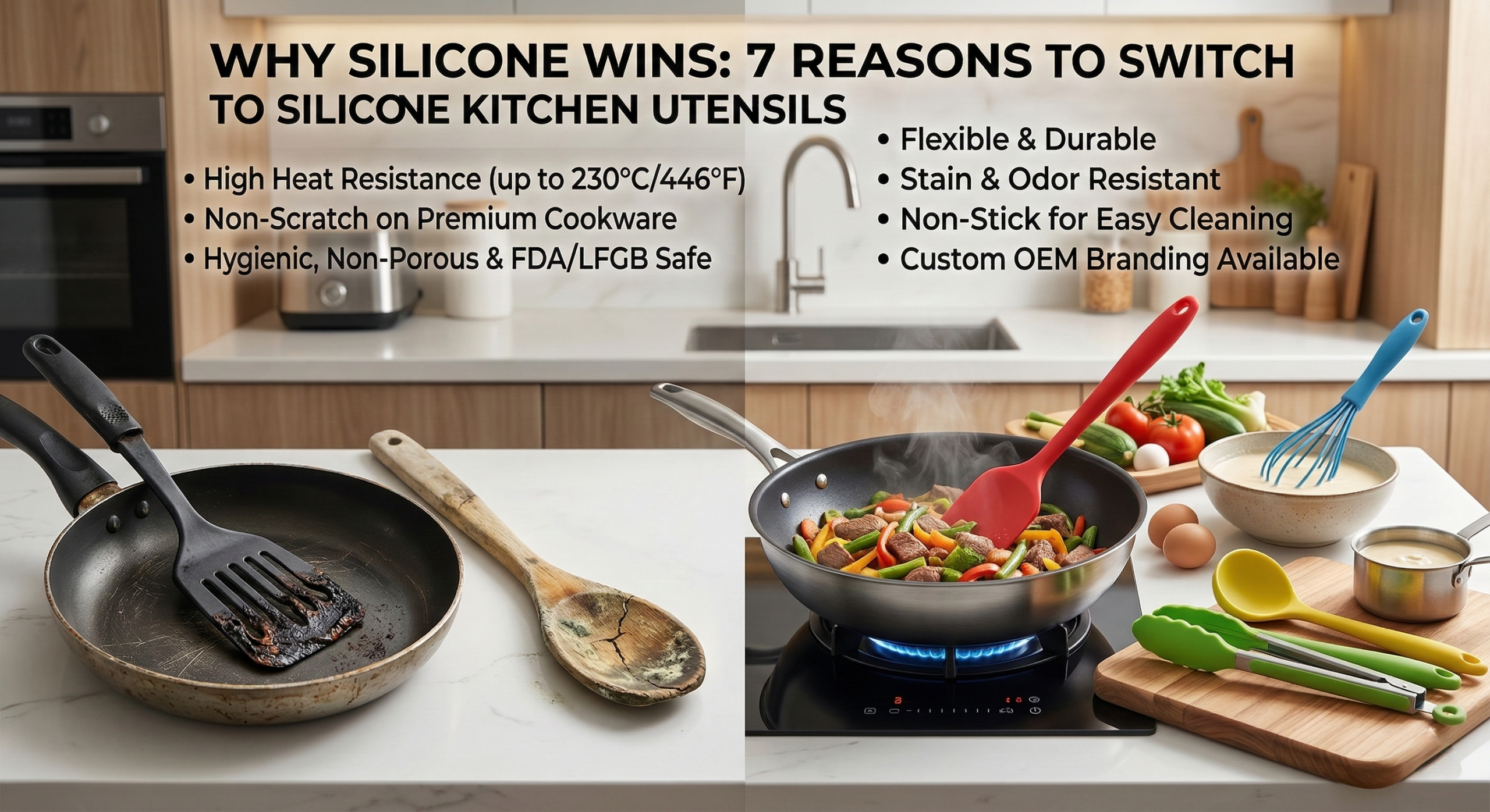 How to Source Wholesale Silicone Kitchen Utensils Direct from Factories？