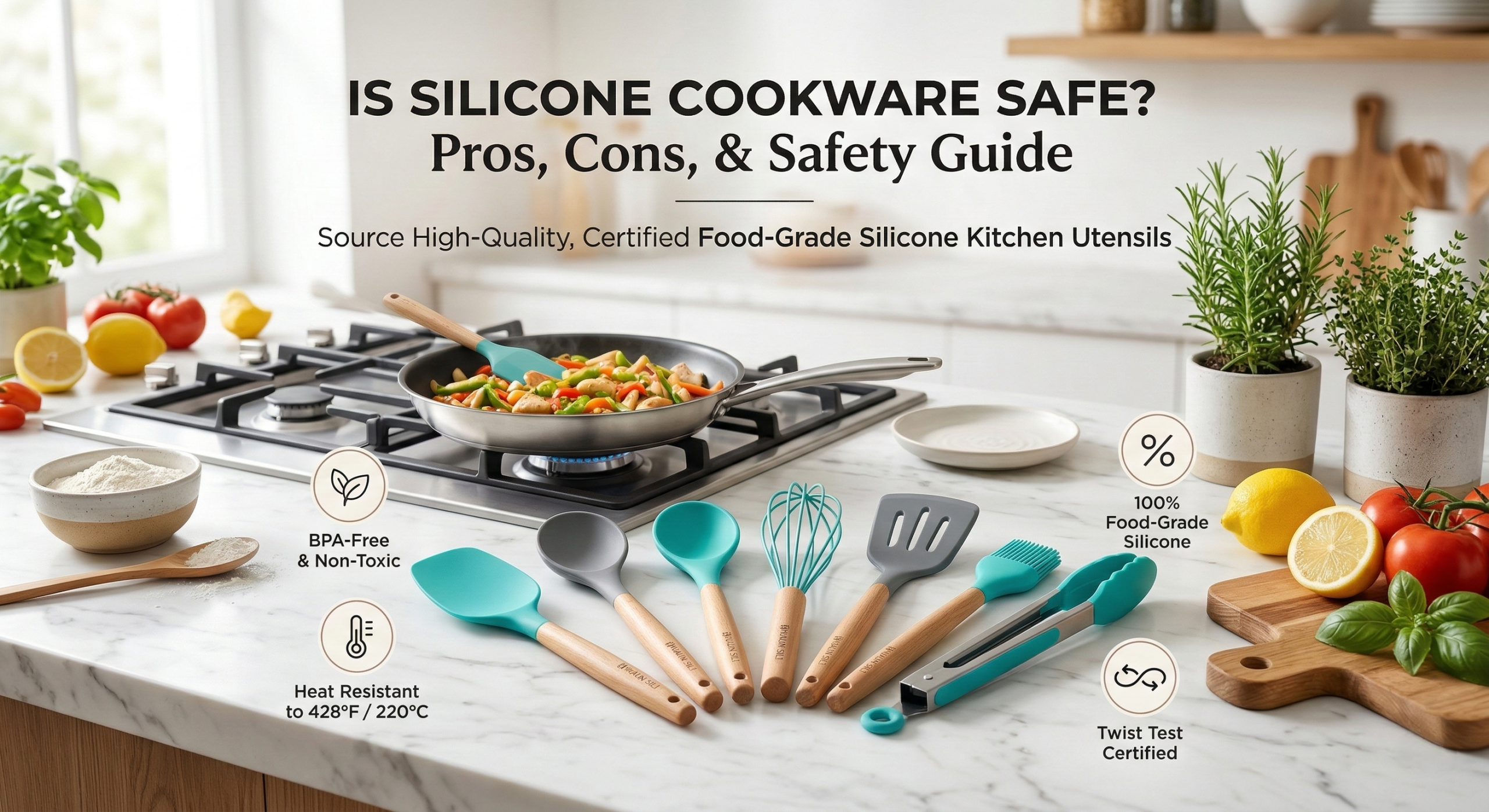 How to Source Safe Silicone Kitchen Utensils for Your Brand？