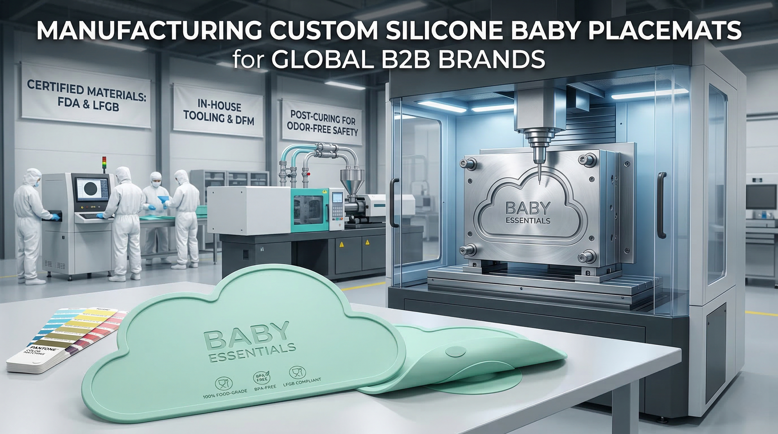 How to make silicone baby placemats?