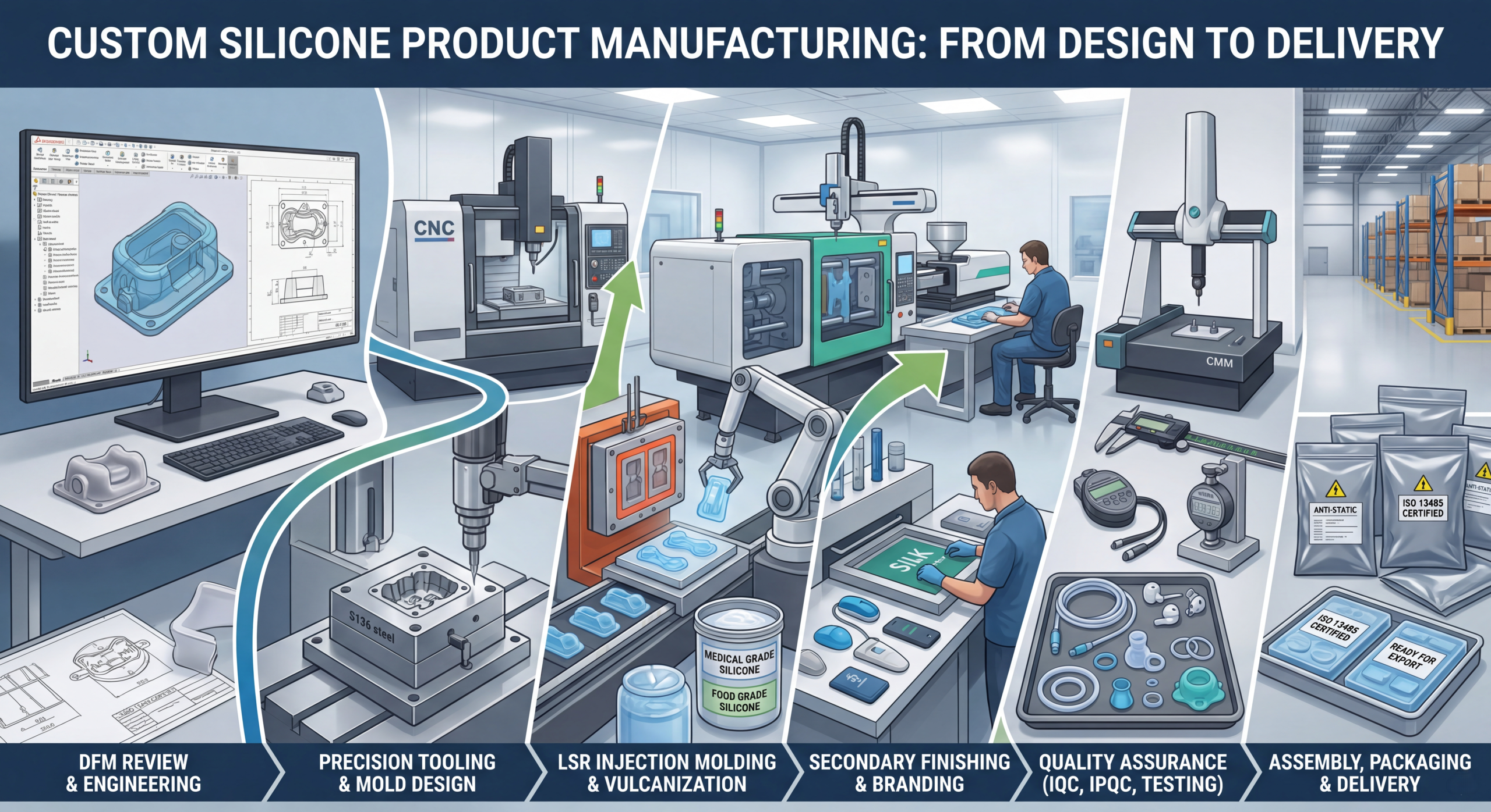 How to Choose the Right Materials for Custom Silicone Products？