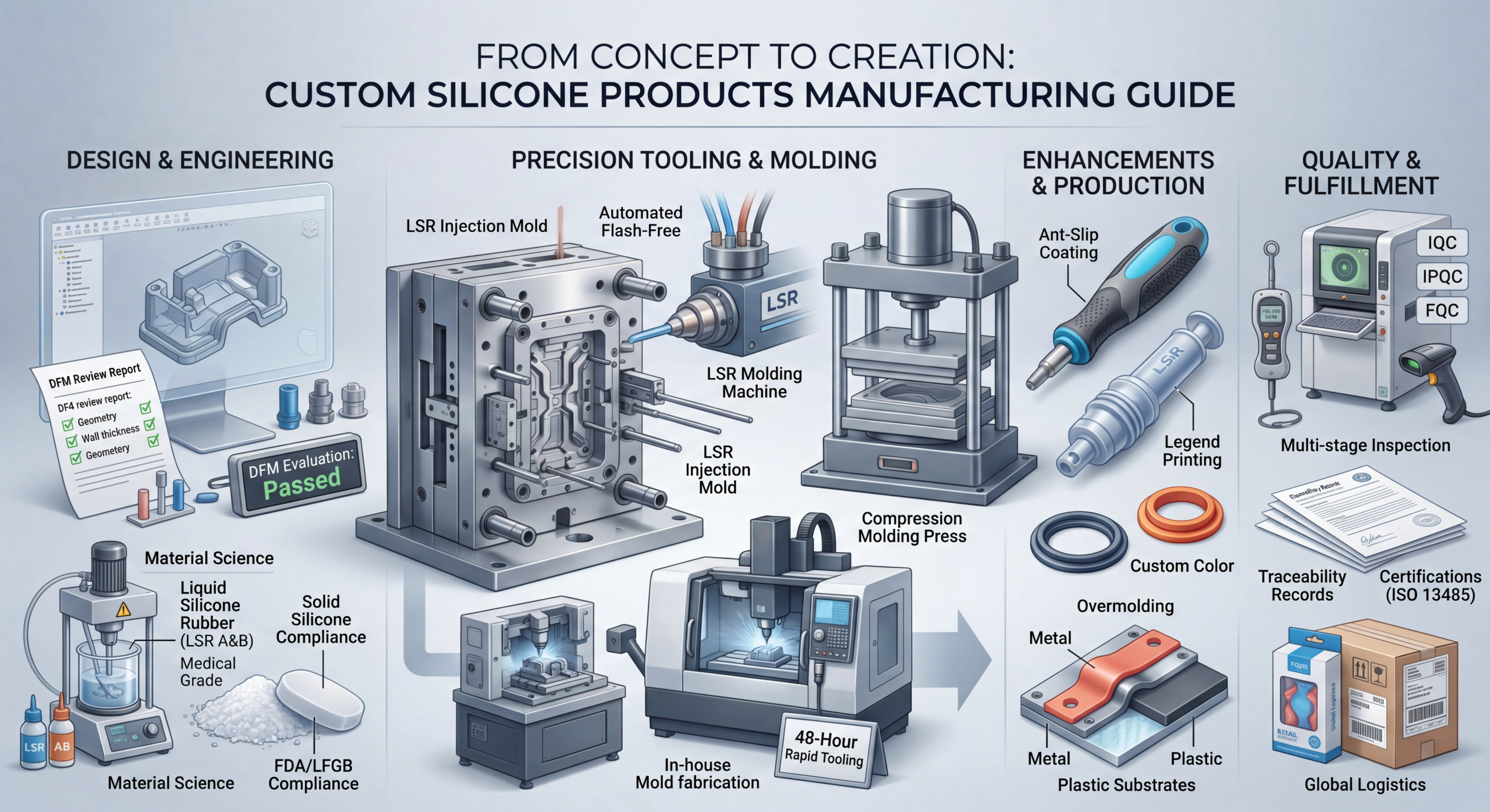 How to Manufacture Custom Silicone Products Without Delays？