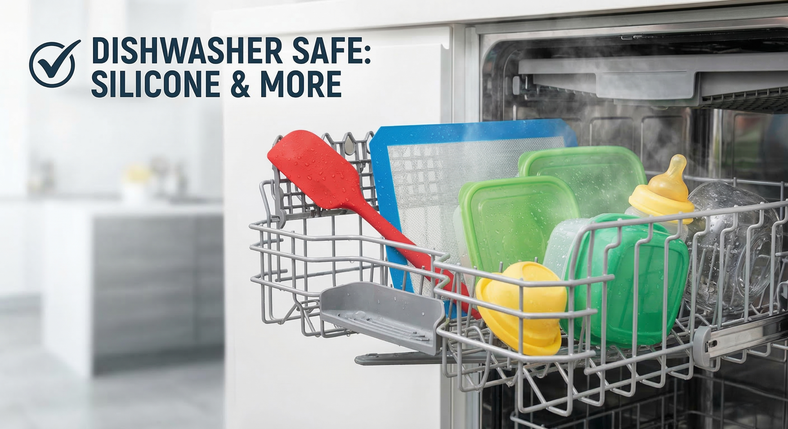 How to Safely Wash Silicone in the Dishwasher Without Melting？