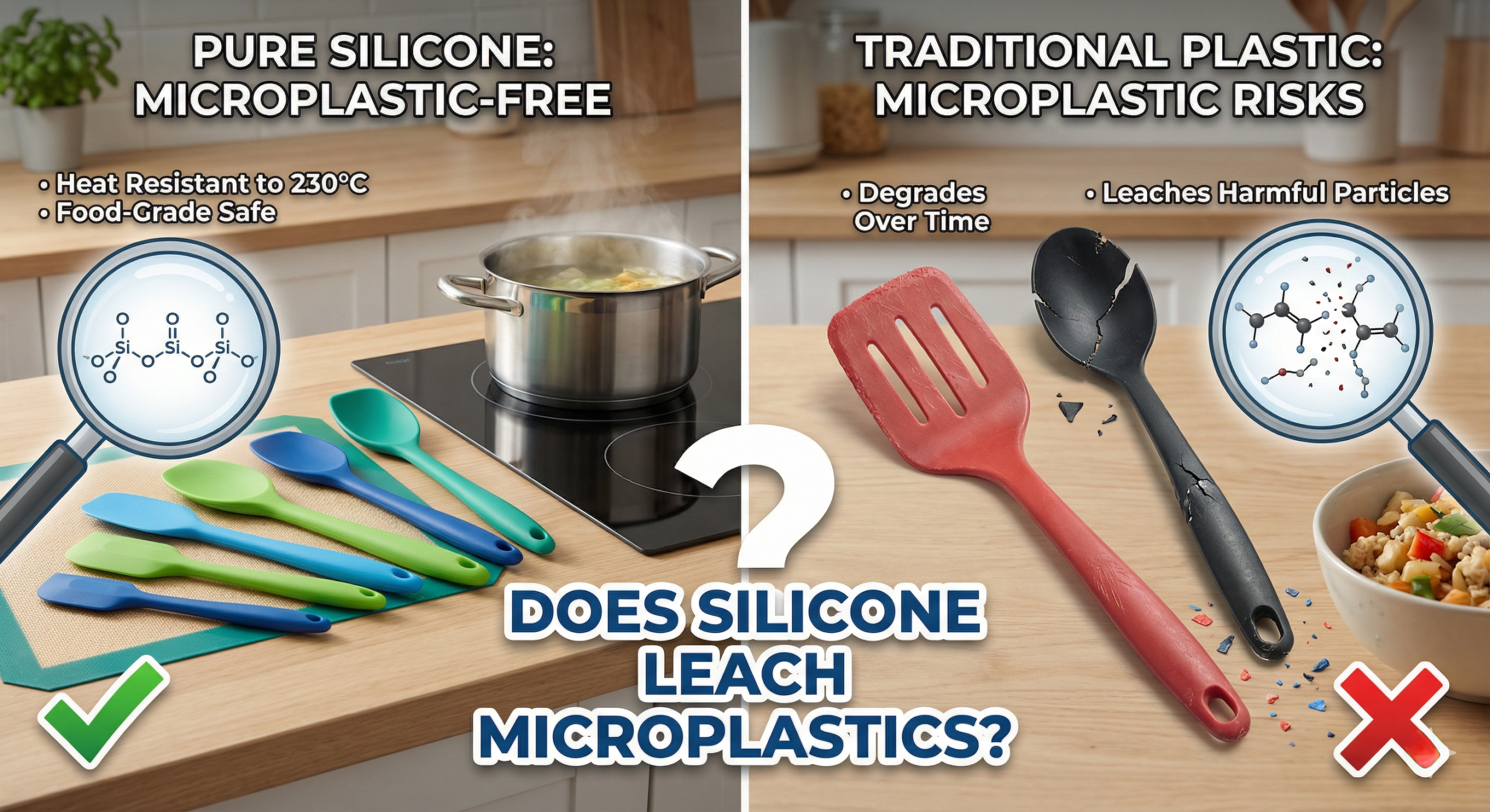 How to Know if Your Kitchen Silicone Leaches Microplastics？