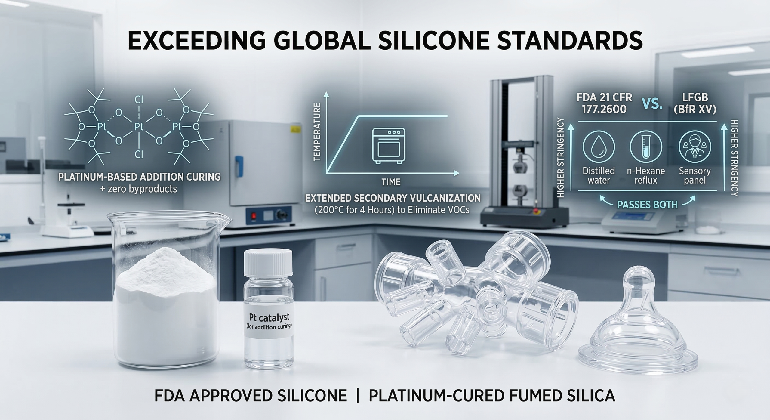 How to Exceed LFGB and FDA Standards in Silicone Manufacturing?
