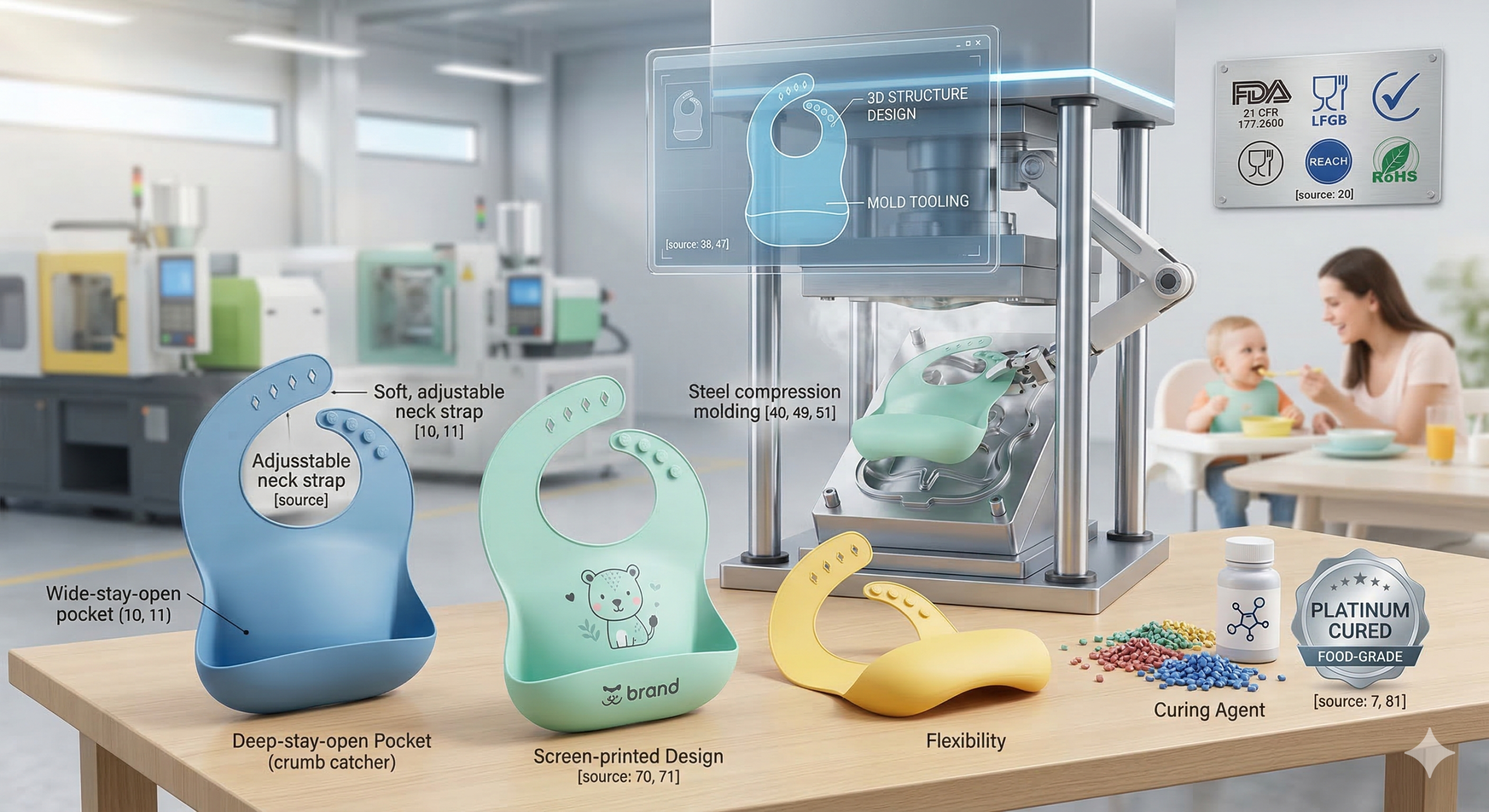 How To Make Silicone Bibs?