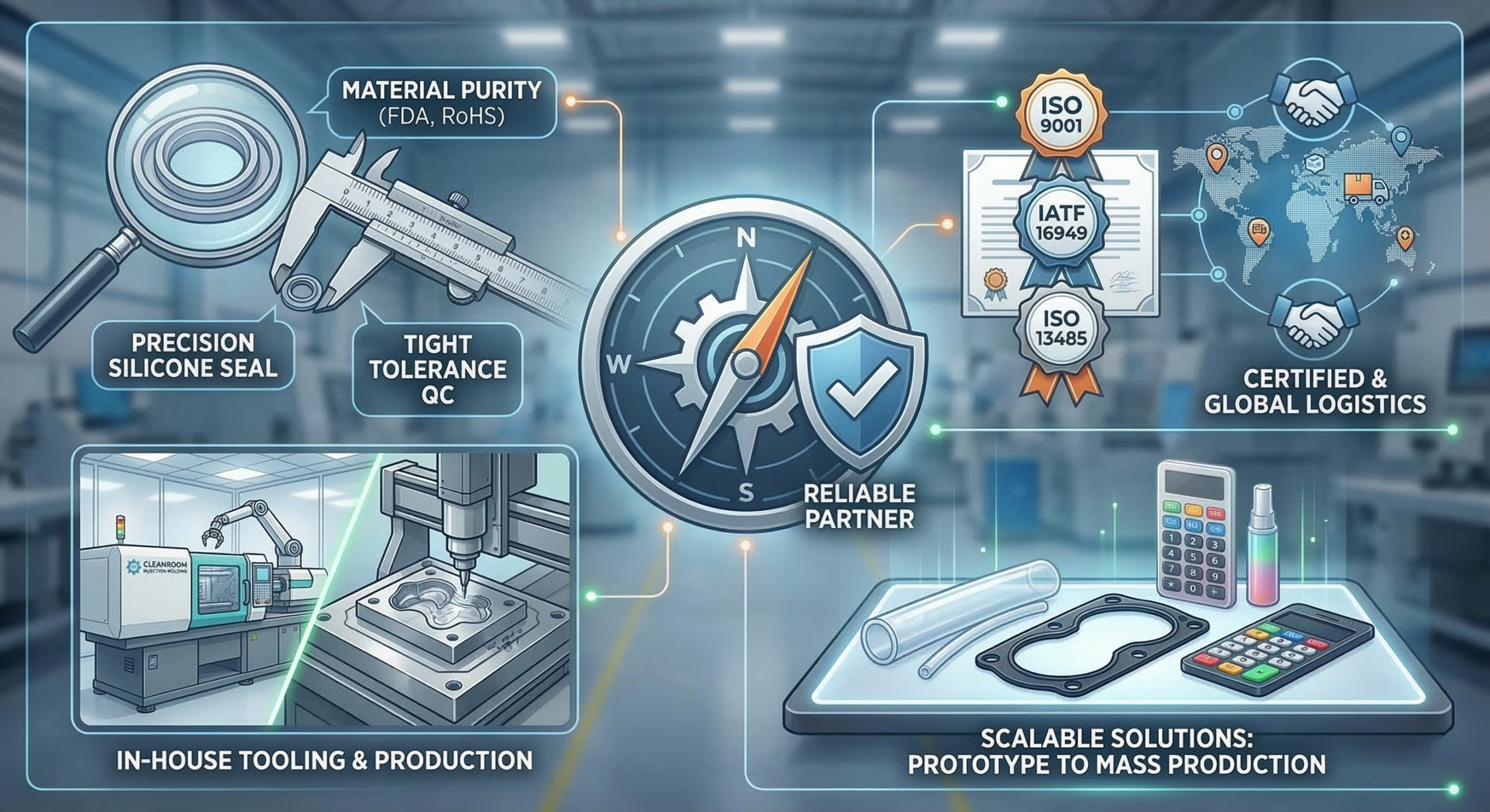 How to Audit a Custom Silicone Molding Manufacturer's Quality？