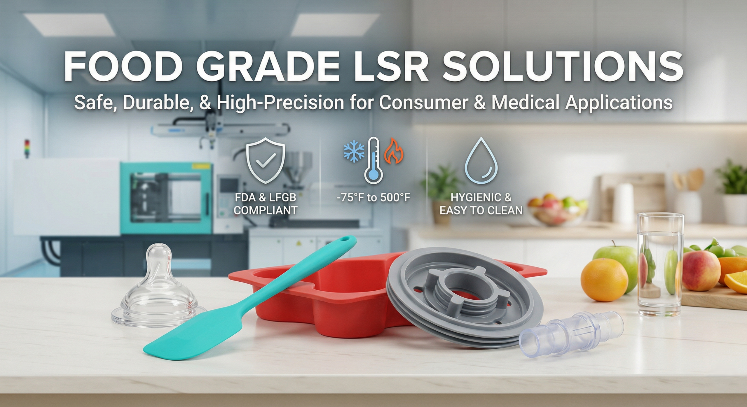 How to Manufacture Safe Baby Care Items with Food Grade LSR?
