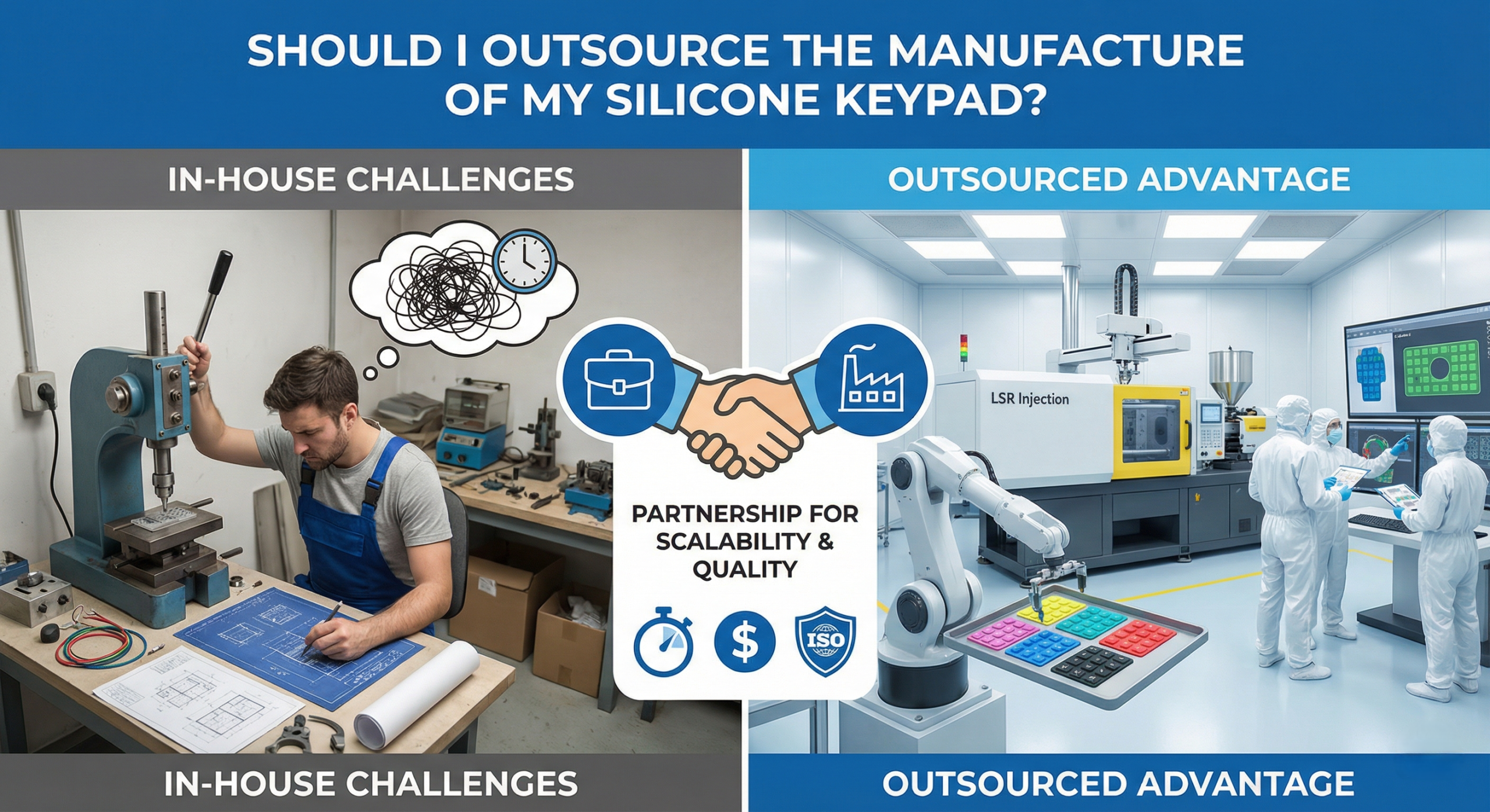 How to Outsource Silicone Keypad Manufacturing for Better ROI？
