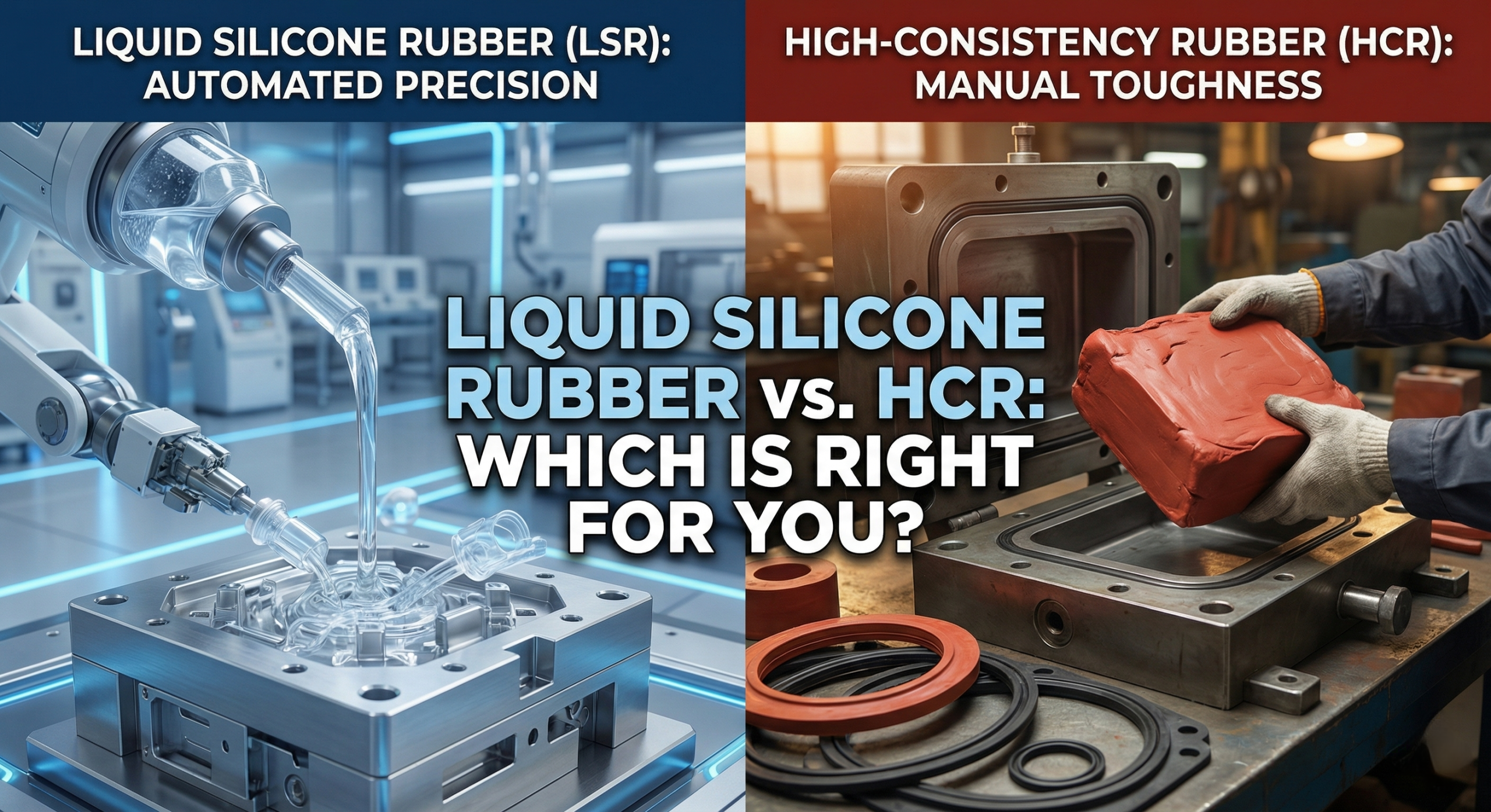Liquid Silicone Rubber vs HCR: How to Choose the Best
