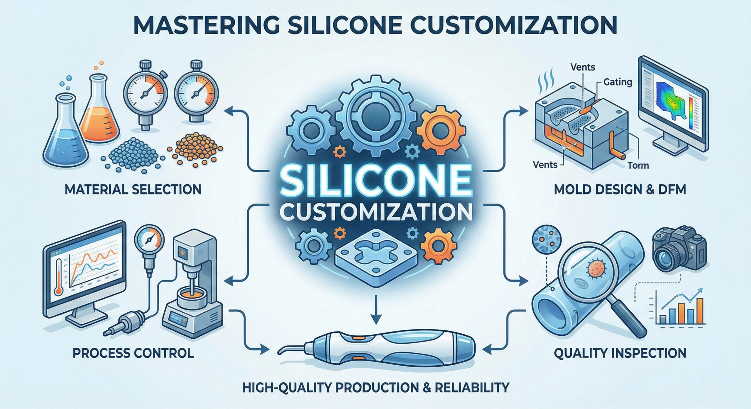 How to Choose the Right Molding Process for Silicone Customization?