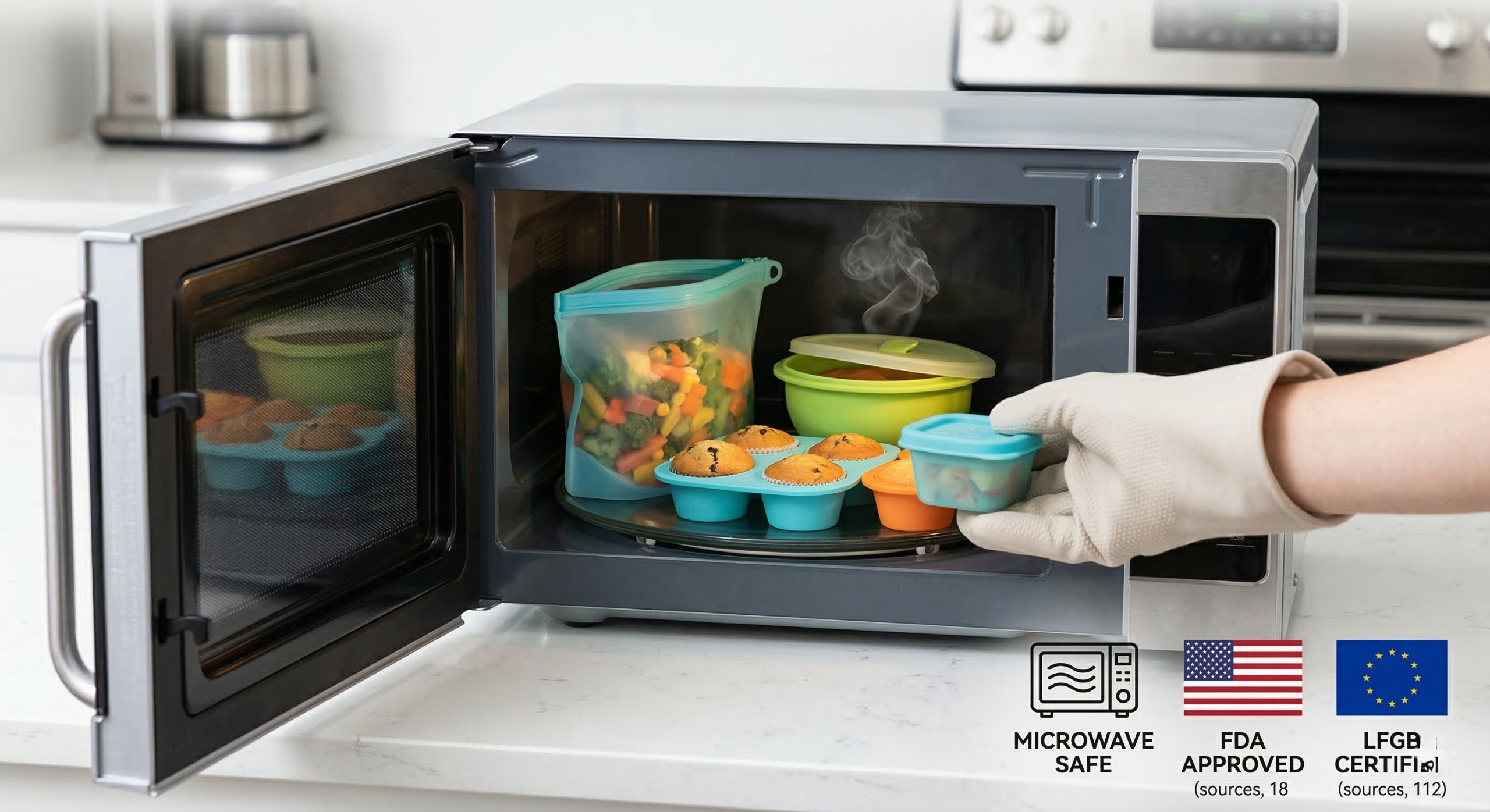 How to Identify and Microwave Silicone Without Melting？