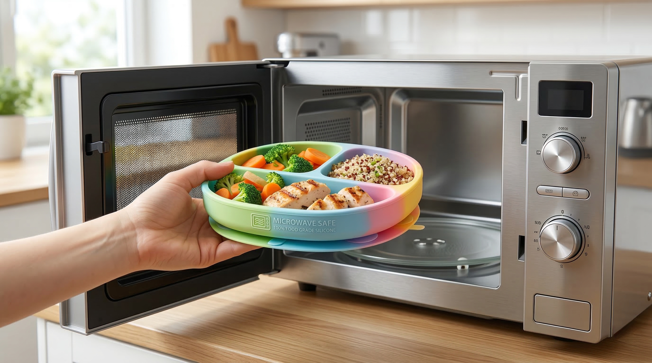 How to Microwave Silicone Plates Without Damaging the Material？