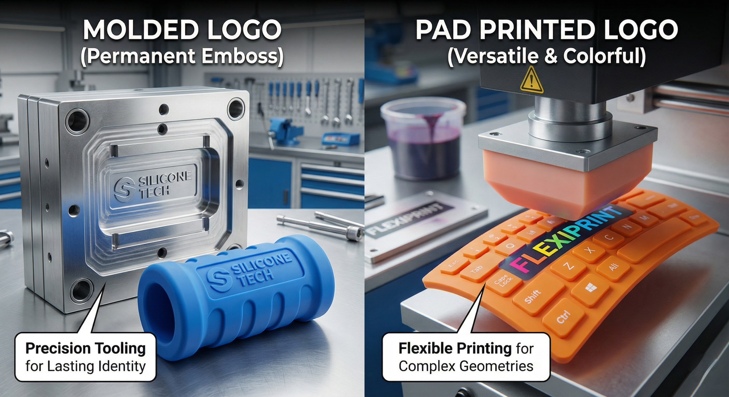 How to Put a Logo on Silicone Rubber Products: A B2B Guide?