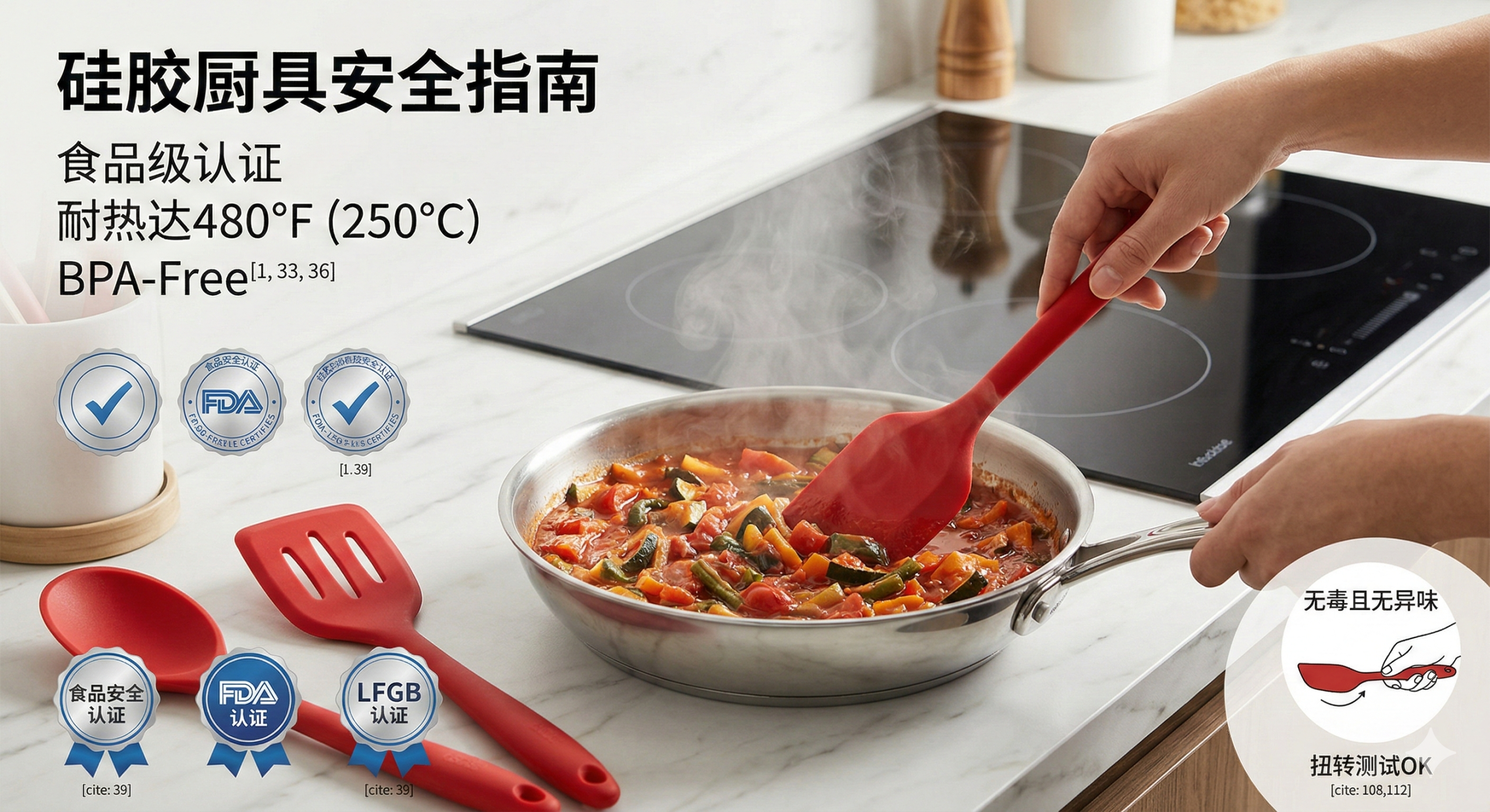 How to Choose Safe Silicone Utensils for High-Heat Cooking？