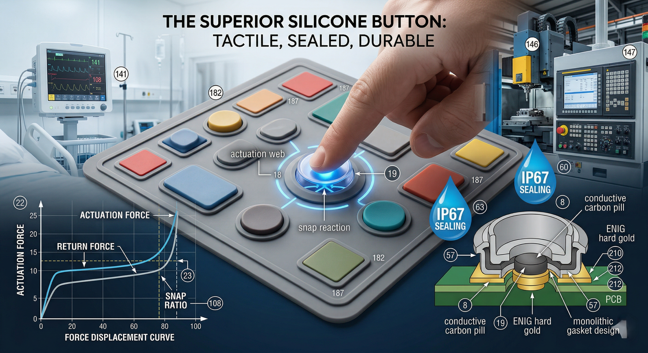 How to Design a Reliable Silicone Button for Your B2B Device？