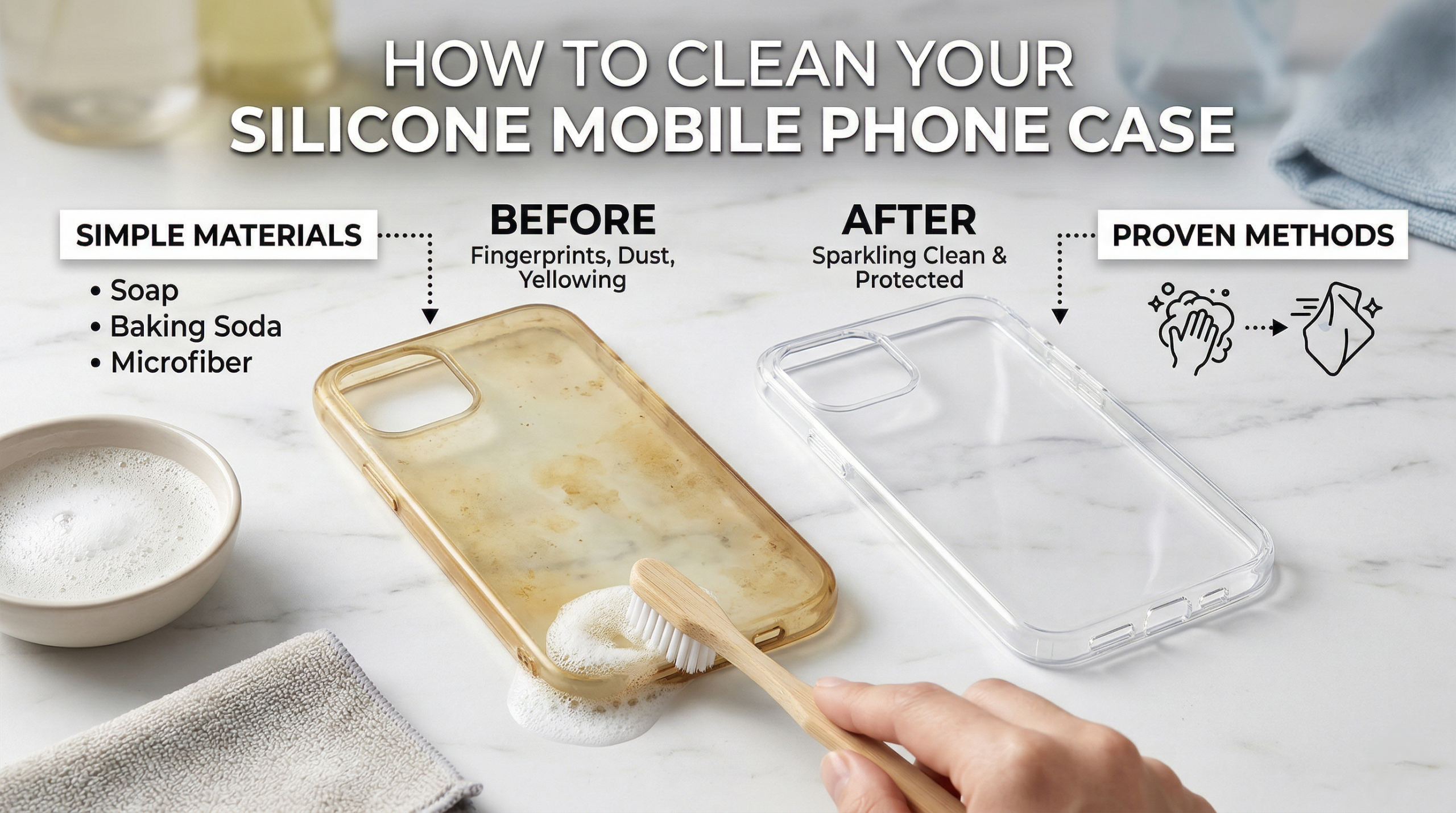 How to Clean Your Silicone Mobile Phone Case？