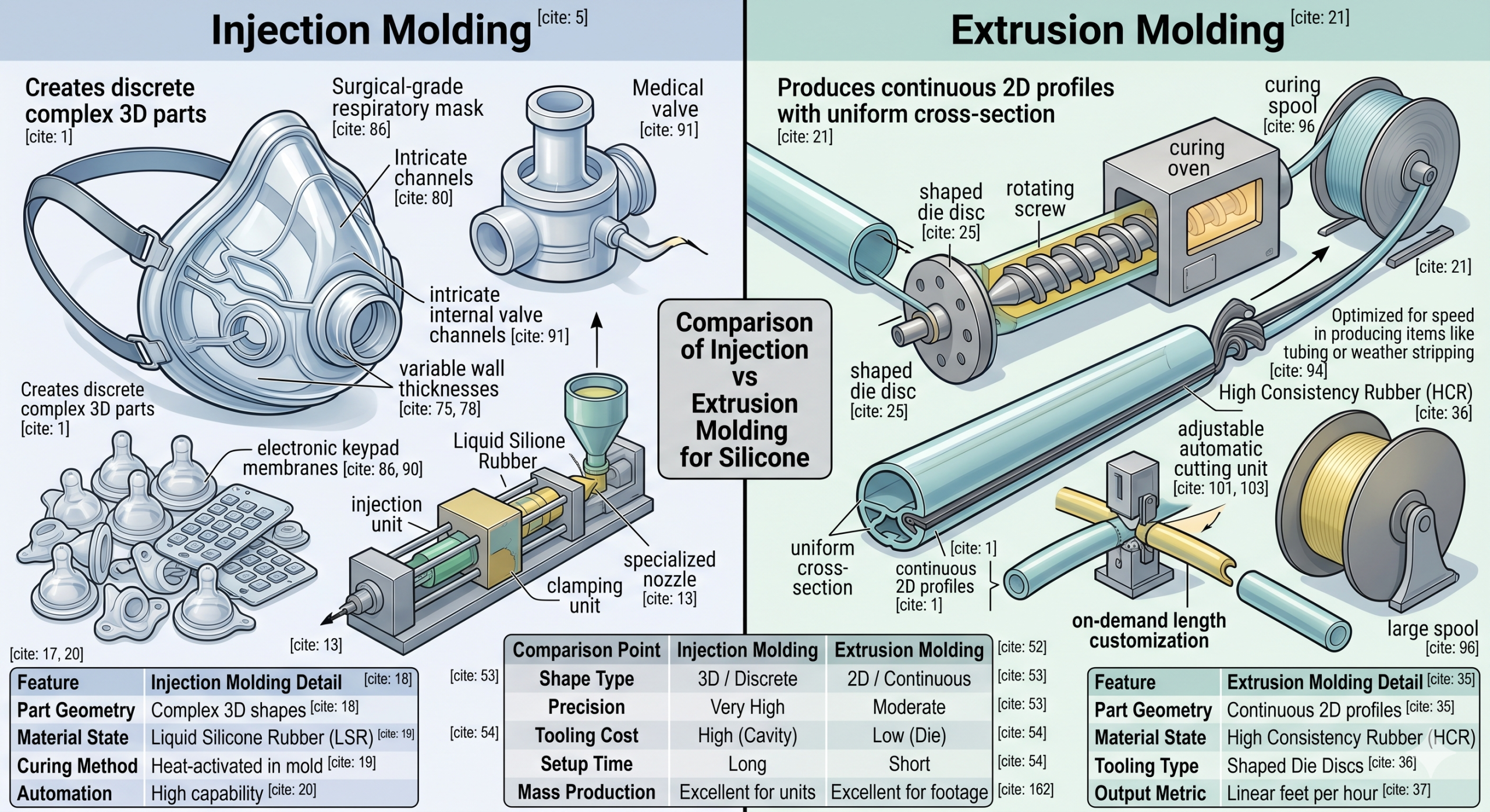 How to Reduce Costs: Injection vs Extrusion Molding Explained？