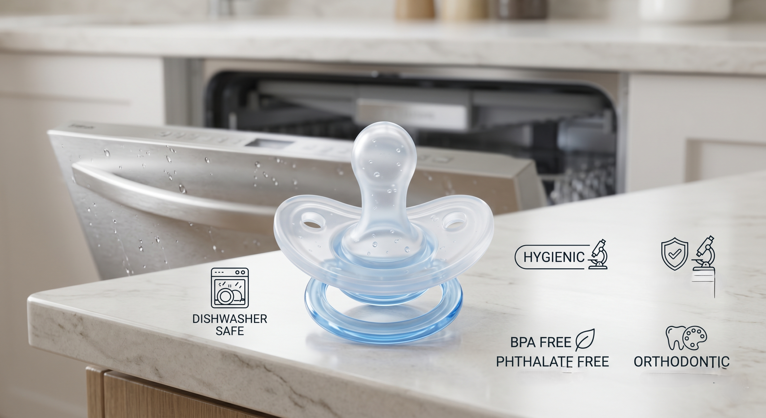 How to Clean Dishwasher-Safe Silicone Pacifiers Safely？