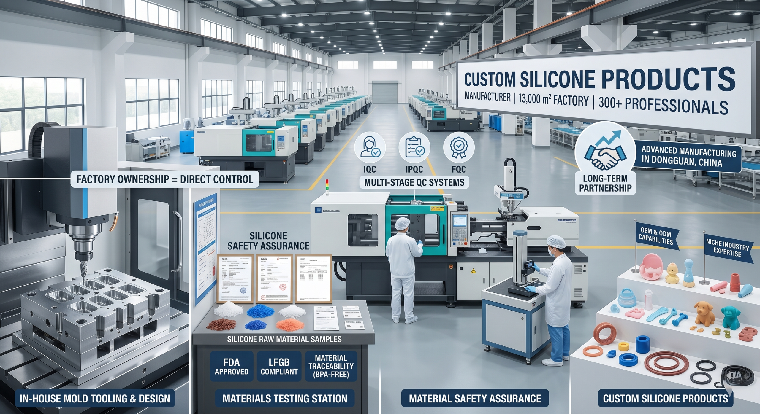 How to Choose a Reliable Custom Silicone Products Manufacturer？