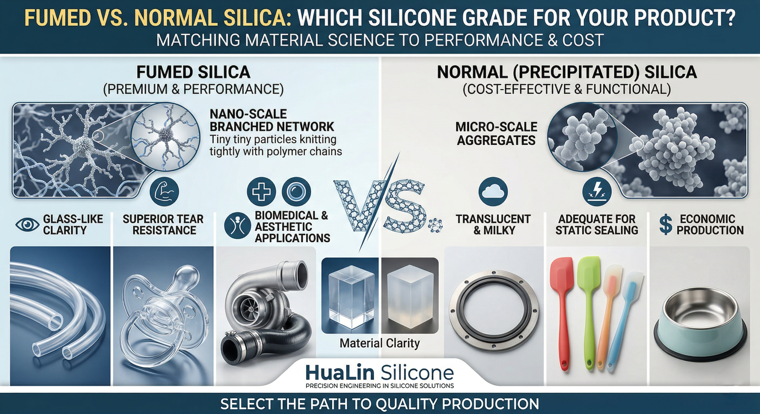 How to Choose Between Fumed vs Normal Silica for Silicone？