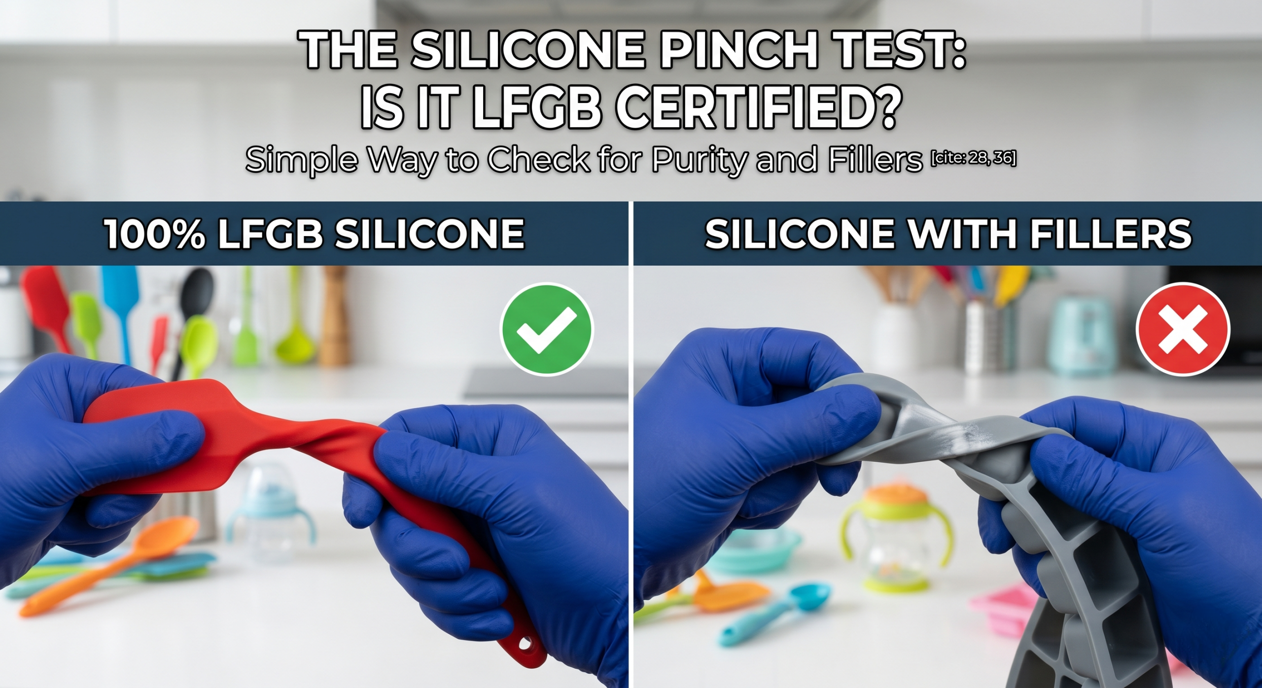 How to Identify Real LFGB Food Grade Silicone?