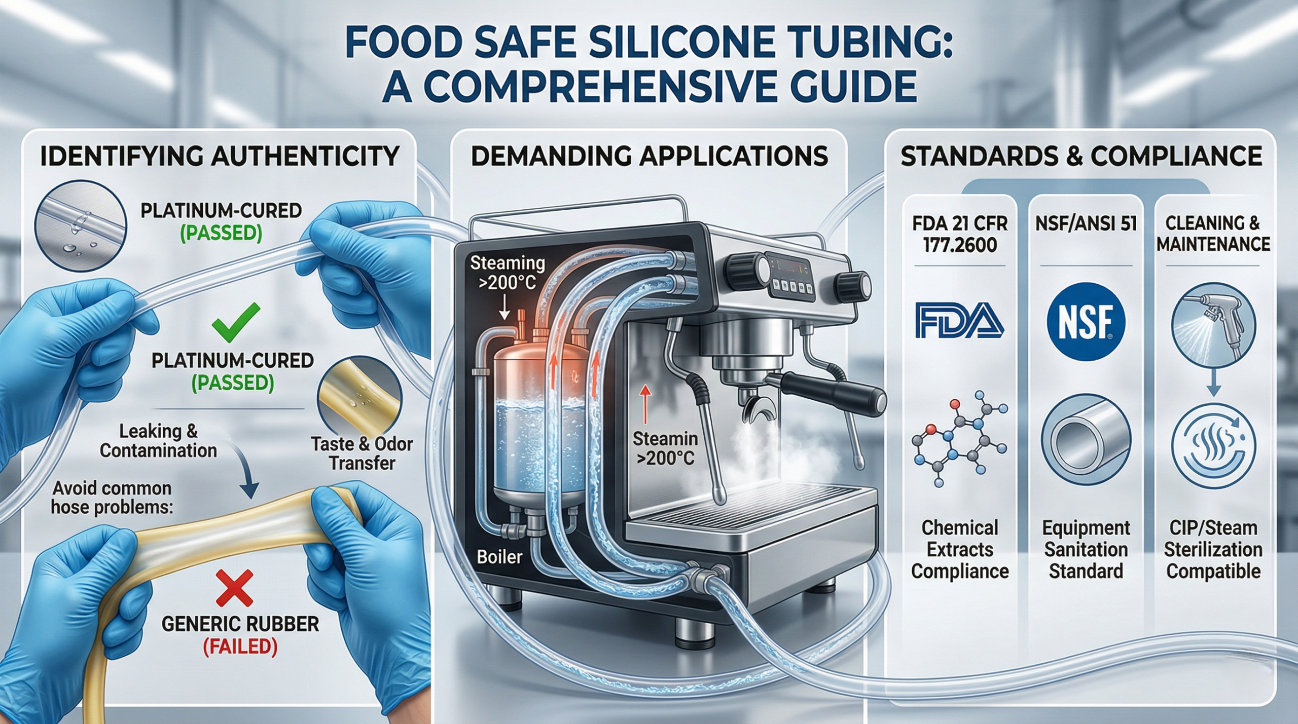 How to Identify Genuine Food Safe Silicone Tubing for FDA Compliance？