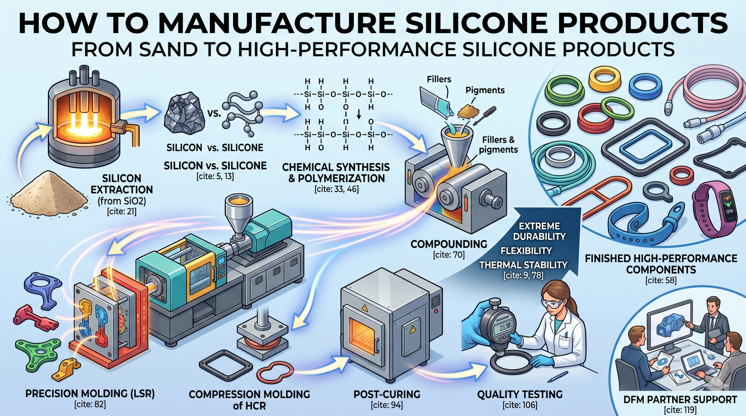A Complete Guide on How to Manufacture Silicone Products