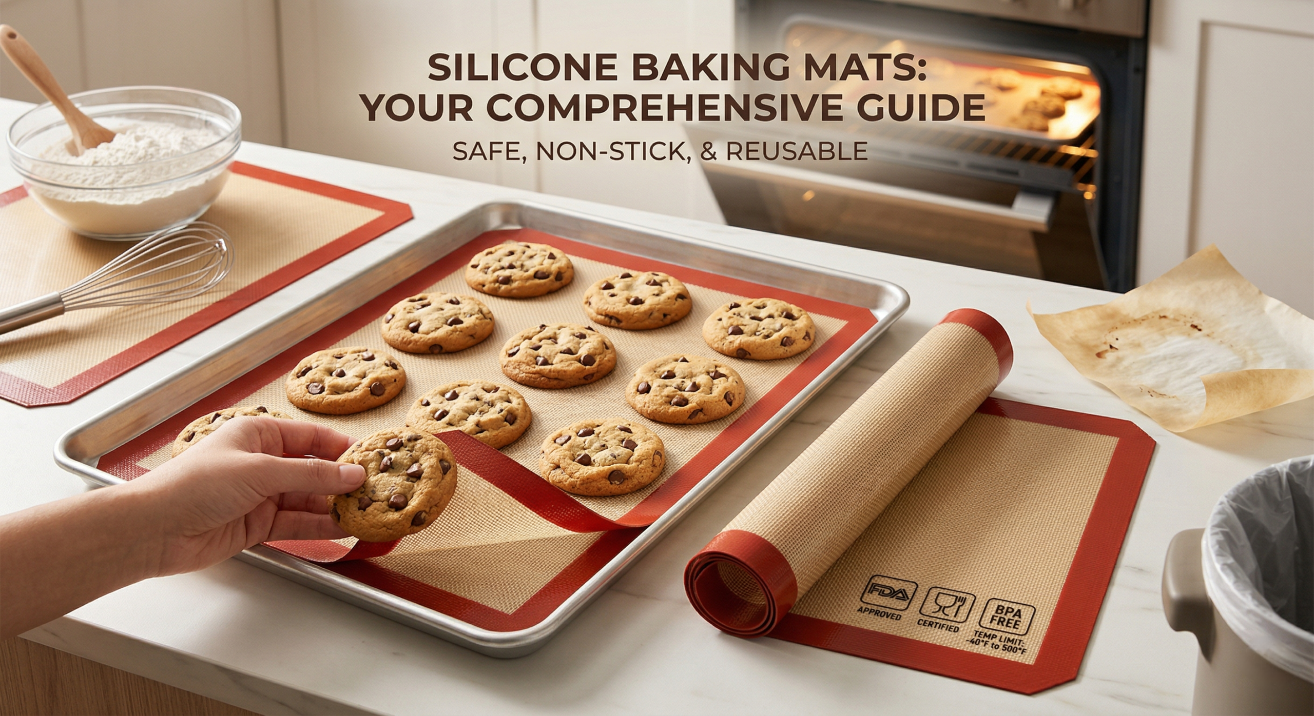 How to Choose 100% Food-Grade Silicone Baking Mats for Your Kitchen？