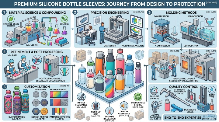 How to Choose Premium Silicone Bottle Sleeves for Reusable Drinkware?