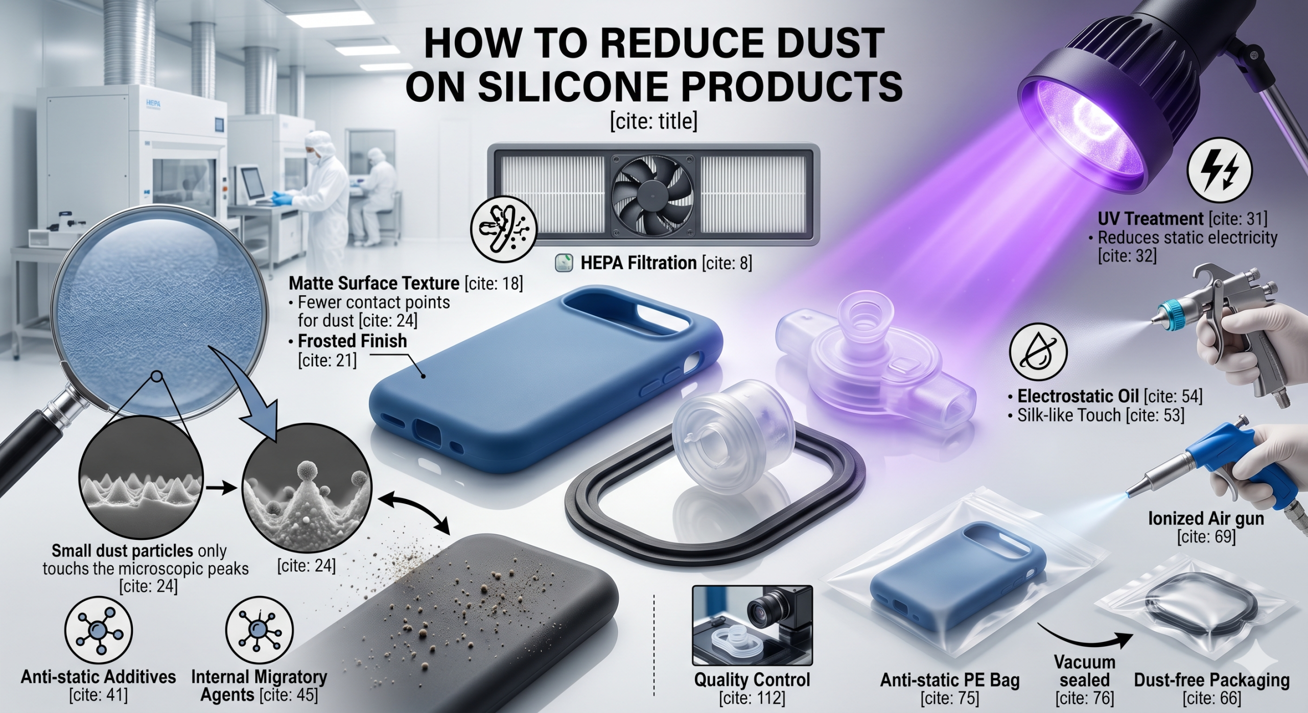 How to Reduce Dust on Silicone Products During Production？