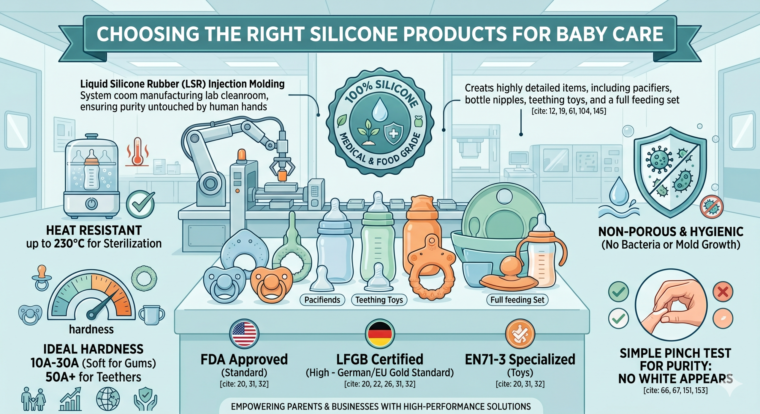 How to Identify 100% Pure Silicone Baby Products？