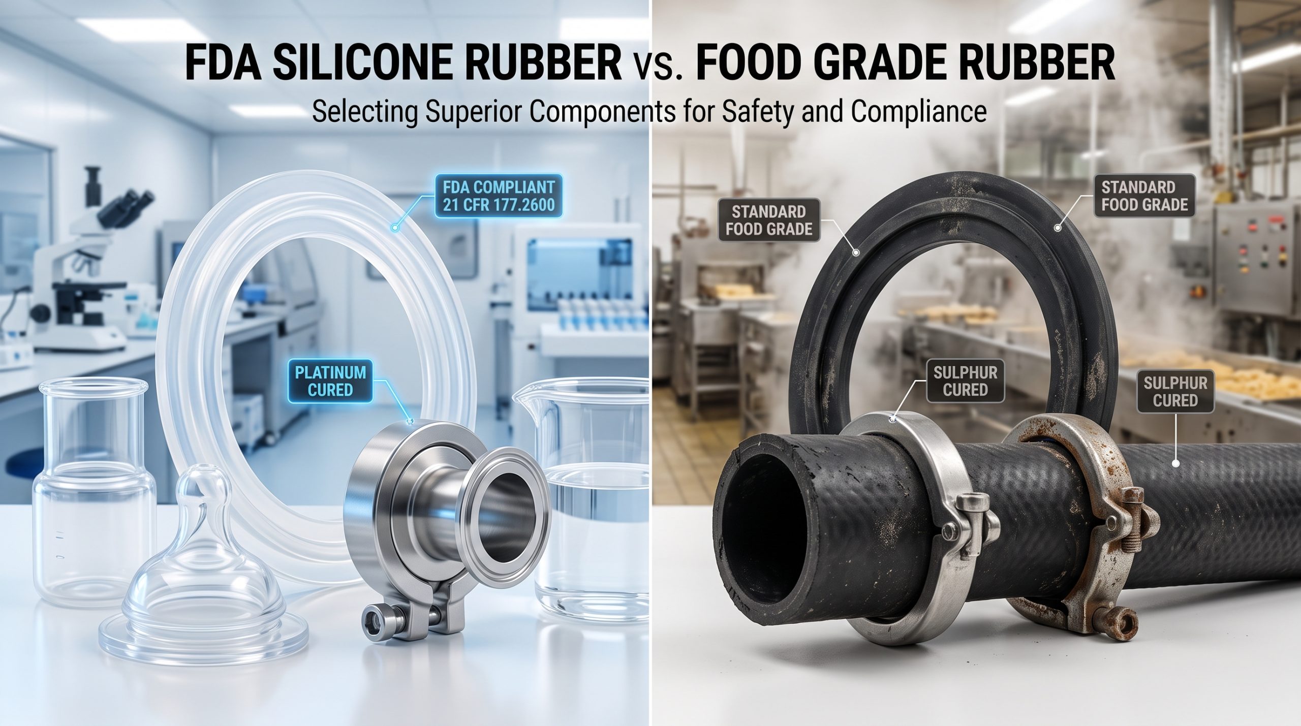 Why FDA Silicone Rubber Outperforms Standard Food-Safe Elastomers？